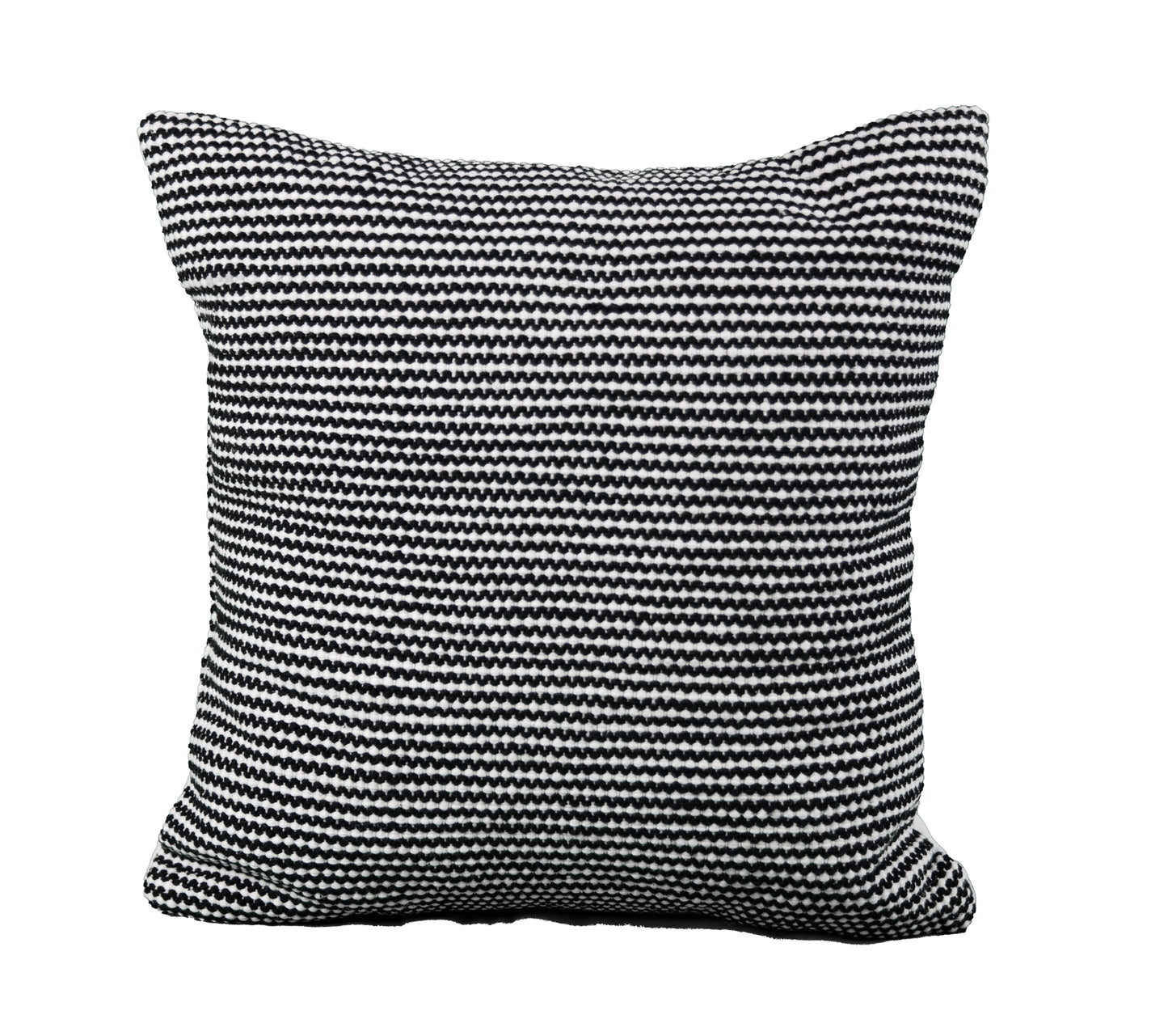 Decorative Throw Pillow Black and White Textured Stuffed Modern Pillows Interior Design-2pk