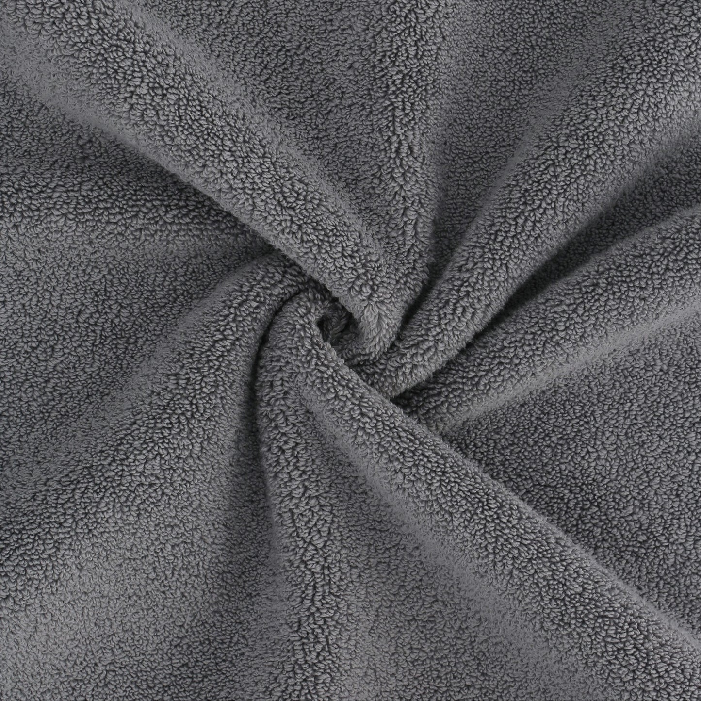 Luxury Hand and Wash White or Gray Towels Set, 8 Pack (4 pcs 20"x30" Hand Towels, 4 pcs 13"x 13" Wash Towels) 100% Long Staple Cotton, Zero-Twist, Pre-Shrunk 700GSM Hand & Wash Towel Set