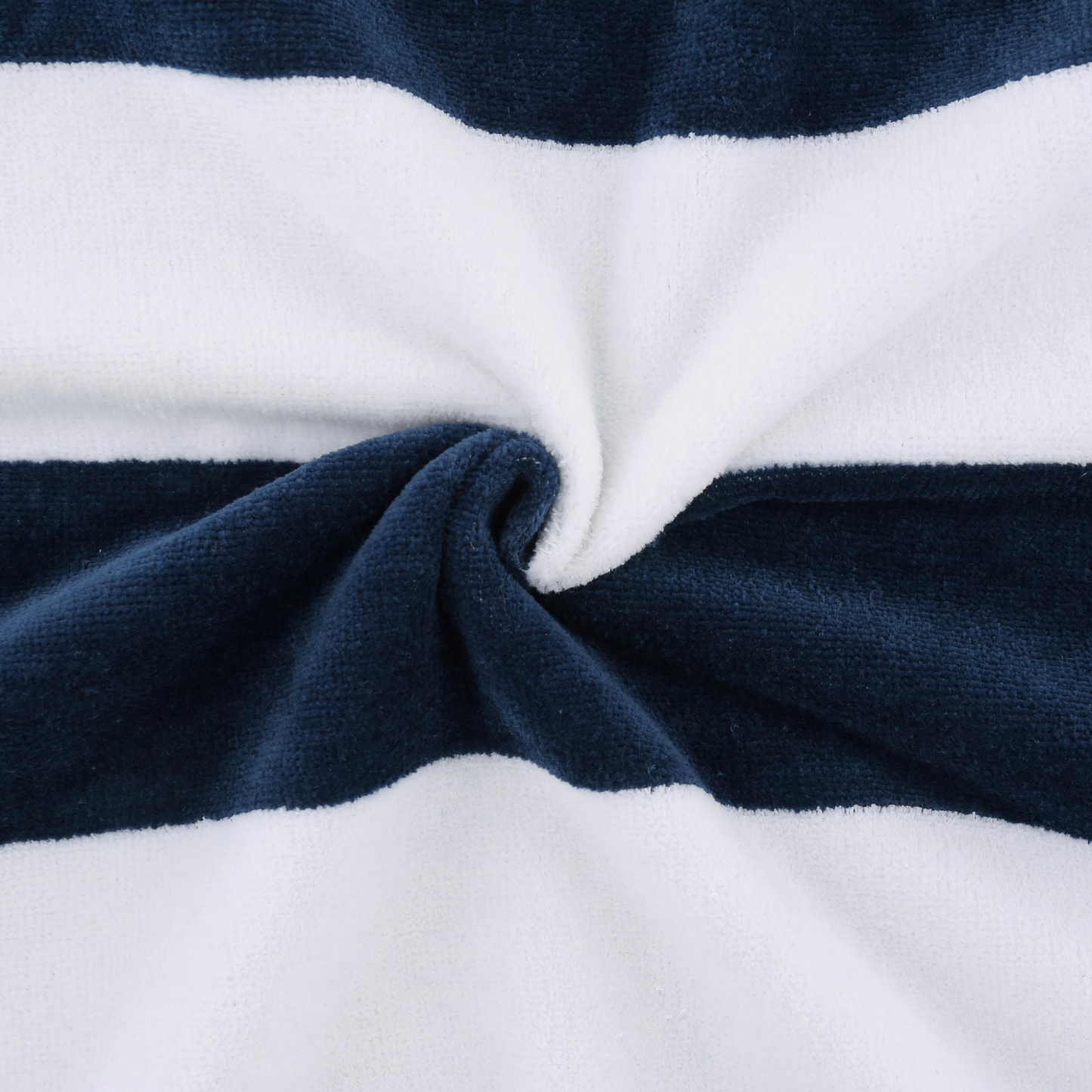 Luxury Blue Striped Resort Beach Towel Set - 38" x 68" Oversized - 4 Pack - 100% Long Staple Cotton, Zero-Twist, Pre-Shrunk 500GSM Resort Towel Sets