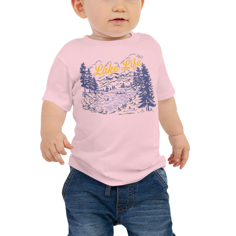 Lake Life Retro Baby Jersey Short Sleeve Tee 6-12m, 12-18m, 18-24m