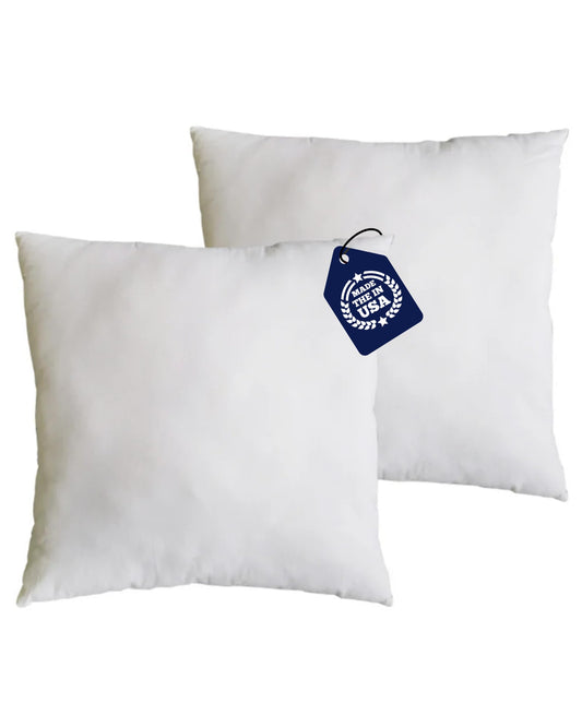 Southern Textiles Made in USA Throw Pillow Inserts, Premium 100% Cotton Sateen, 12",18",20",22",24",26",28"& 30"-2pks & 1 PK 34 inch & 32x39 inch