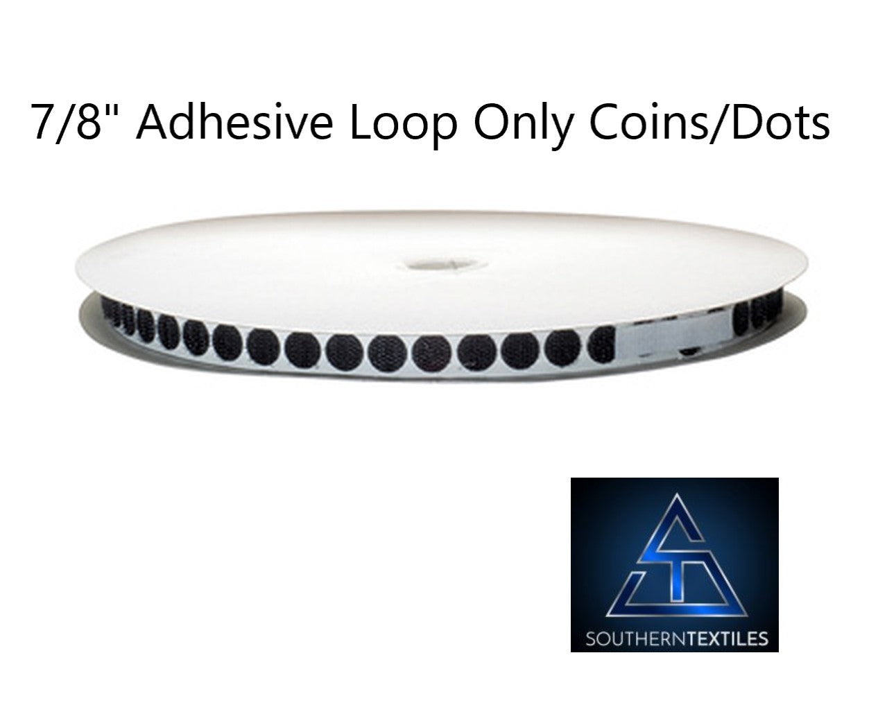 7/8-inch Black Adhesive Coin Dots Hook and/or Loop Sticky Dot Fasteners Tape Sticky Dots Various Packs