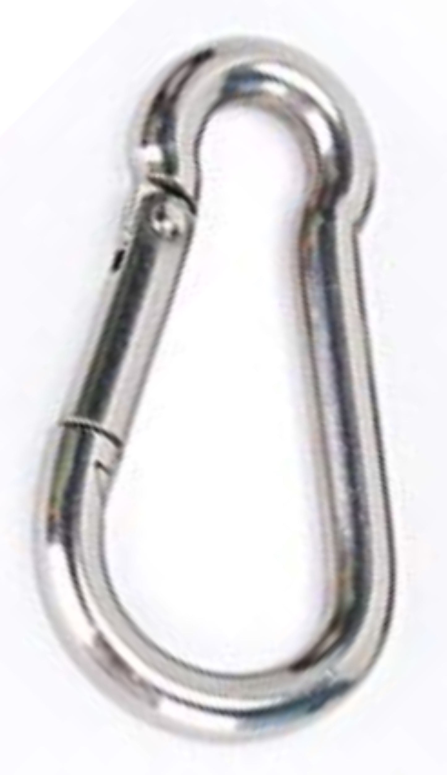 1/4 in Heavy Duty Carabiner Spring Snap Hook 2.36 in Tall x 1/4 in Diameter Zinc Plated Holds 660-940 LBS