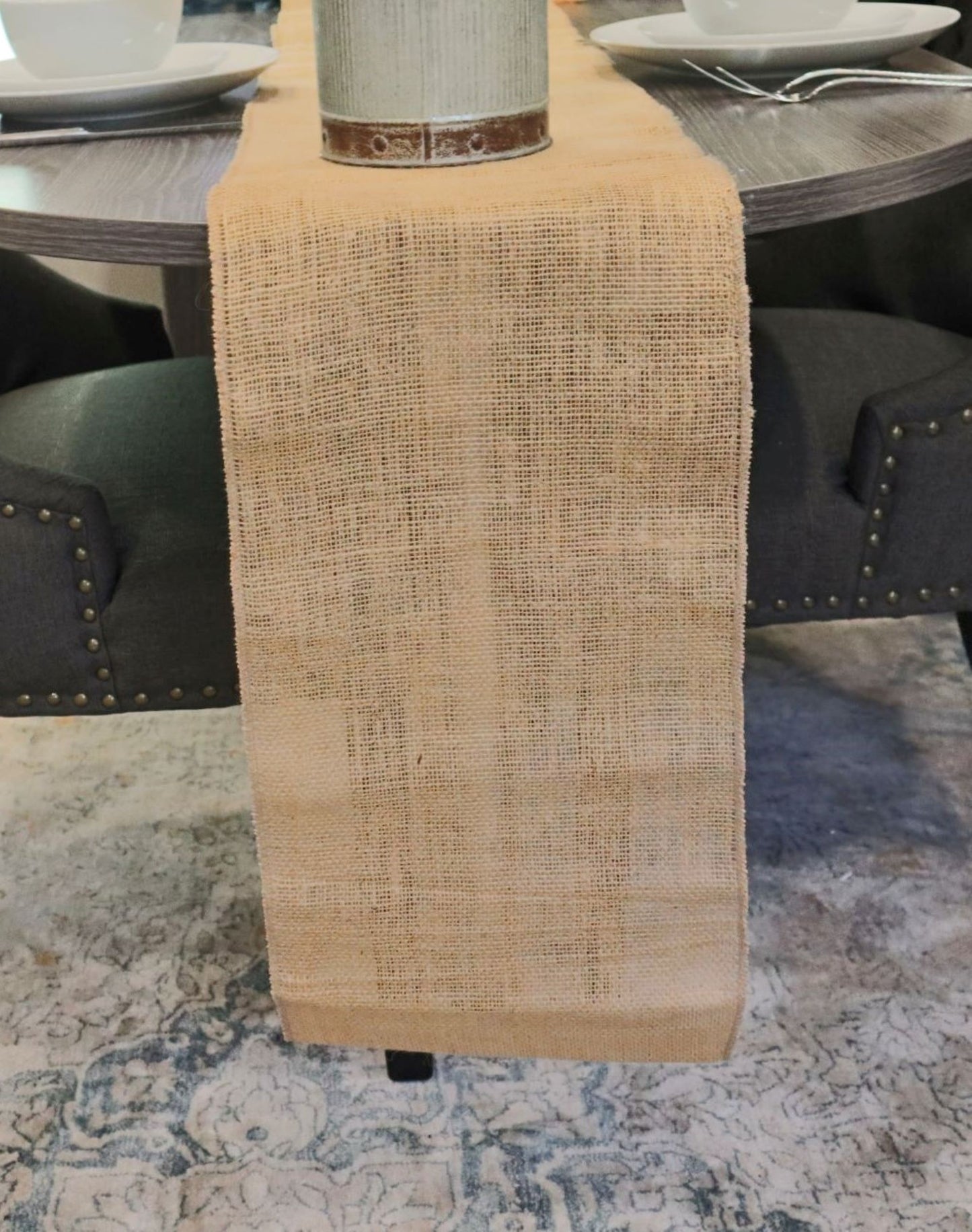 Burlap Natural Jute Table Runners, Made in USA, Rustic Table Décor, Boho Chic, Decor for Weddings, Parties, Birthdays, and Holidays