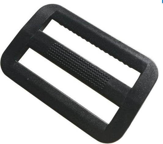 1.5”/38mm Black Plastic Tri-glides Slides Teeth Adjustable Strapping for Webbing, Replacement Parts for Backpacks