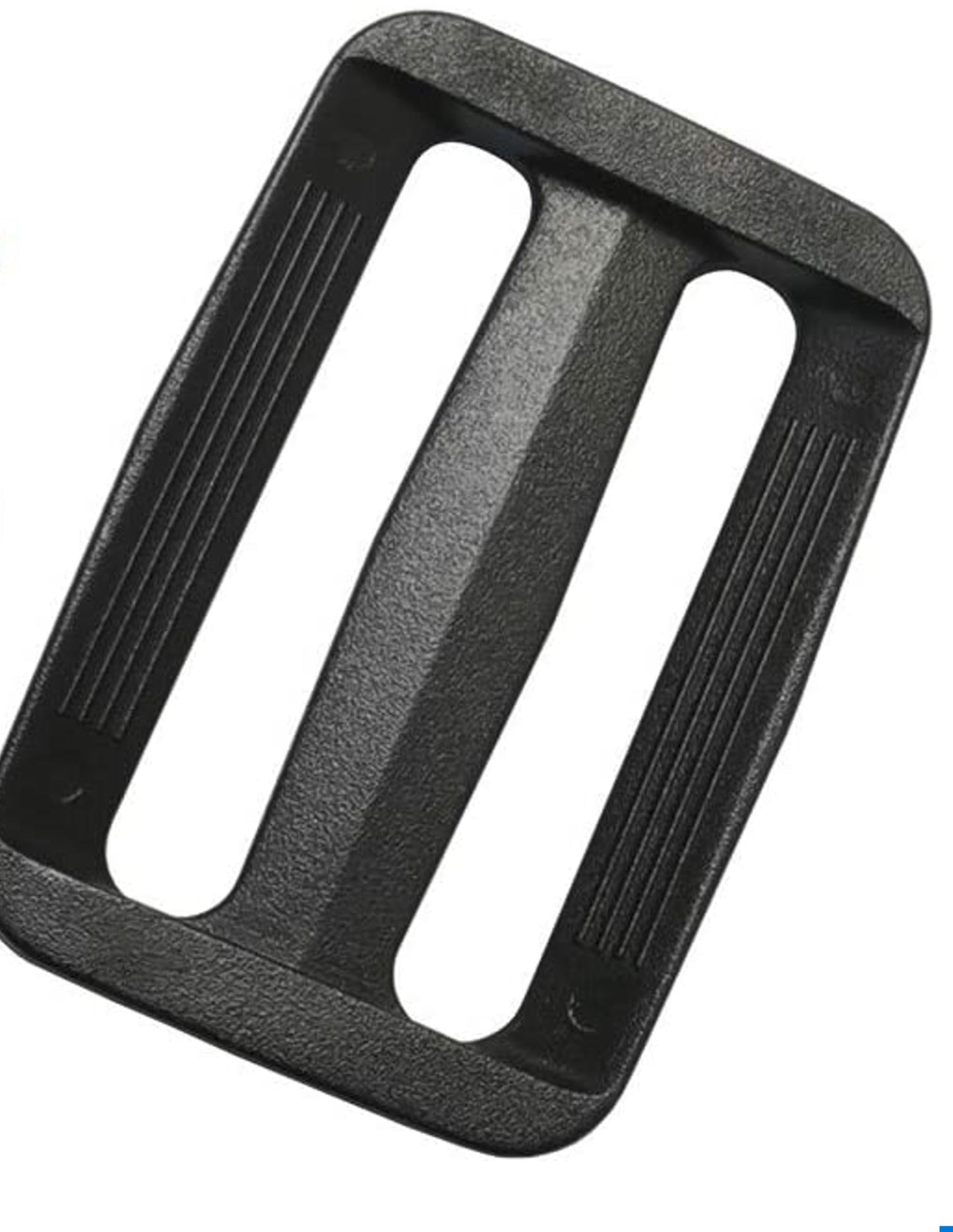 1.5 in/8mm Black Plastic Tri-Glide Slides Smooth Strapping for Belts, Bags & Buckles