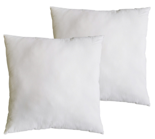 Southern Textiles Made in USA Throw Pillow Inserts, Premium 100% Cotton Sateen, 12",18",20",22",24",26",28"& 30"-2pks