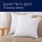 Southern Textiles Made in USA Throw Pillow Inserts, Premium 100% Cotton Sateen, 12",18",20",22",24",26",28"& 30"-2pks