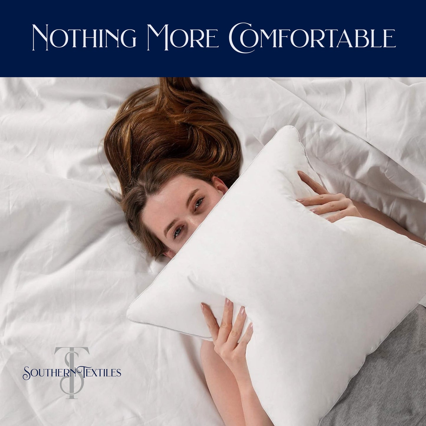 Southern Textiles Made in USA Throw Pillow Inserts, Premium 100% Cotton Sateen, 12",18",20",22",24",26",28"& 30"-2pks