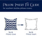 Southern Textiles Made in USA Throw Pillow Inserts, Premium 100% Cotton Sateen, 12",18",20",22",24",26",28"& 30"-2pks