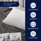 Quilted Standard/Queen or King Bed Sleeping Bed Pillows Lite Gray 2 Pack
