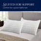 Quilted Standard/Queen or King Bed Sleeping Bed Pillows Lite Gray 2 Pack