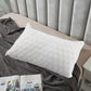 Quilted Standard/Queen or King Bed Sleeping Bed Pillows Lite Gray 2 Pack