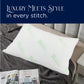 Southern Textiles Bamboo Alternative Down Sleeping Pillow 100% Polyester made from Bamboo and Hypoallergenic Fiber Fill, Standard/Queen or King 2PK