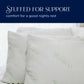 Southern Textiles Bamboo Alternative Down Sleeping Pillow 100% Polyester made from Bamboo and Hypoallergenic Fiber Fill, Standard/Queen or King 2PK