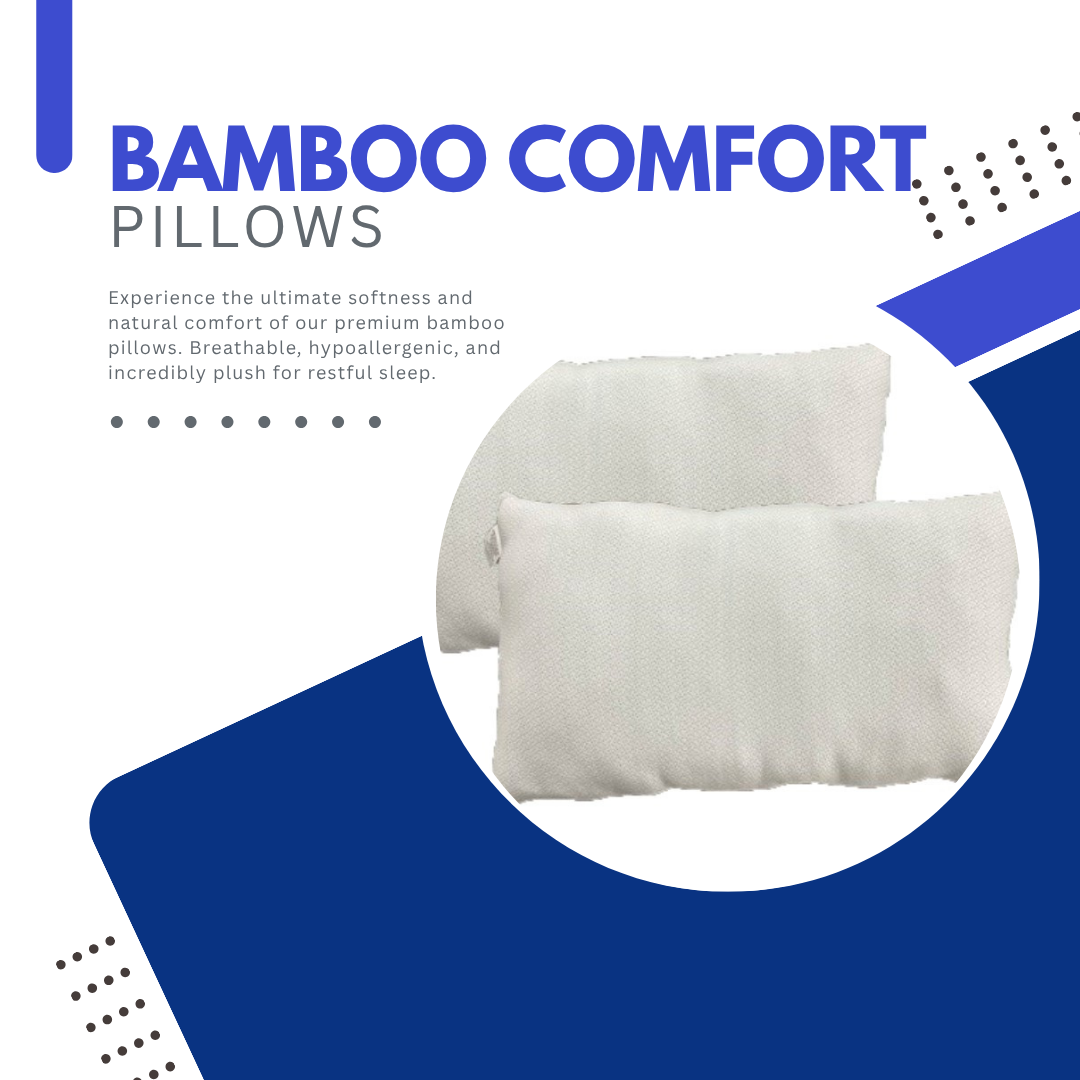 Bamboo Sleeping Pillows King and Queen Standard sizes 2 PK