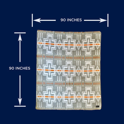 Beacon Blankets Southwestern Agawam Native American Design Premium Thick Plush Cotton Blend Blanket/Throw