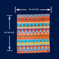 Beacon Blankets Southwestern Wigwam Native American Design Premium Thick Plush Cotton Blend Blanket/Throw