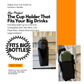Mighty Grip Cup Holder - Drink Holder for 40oz Large Tumblers and Water Bottles! Made in USA!