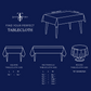 Happy Birthday Tablecloth White Restaurant Quality Polyester Fabric Machine Wash and Dry No Wrinkles No Iron No Stains Made in USA All Sizes