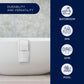 Luxury Hand and Wash White or Gray Towels Set, 8 Pack (4 pcs 20"x30" Hand Towels, 4 pcs 13"x 13" Wash Towels) 100% Long Staple Cotton, Zero-Twist, Pre-Shrunk 700GSM Hand & Wash Towel Set