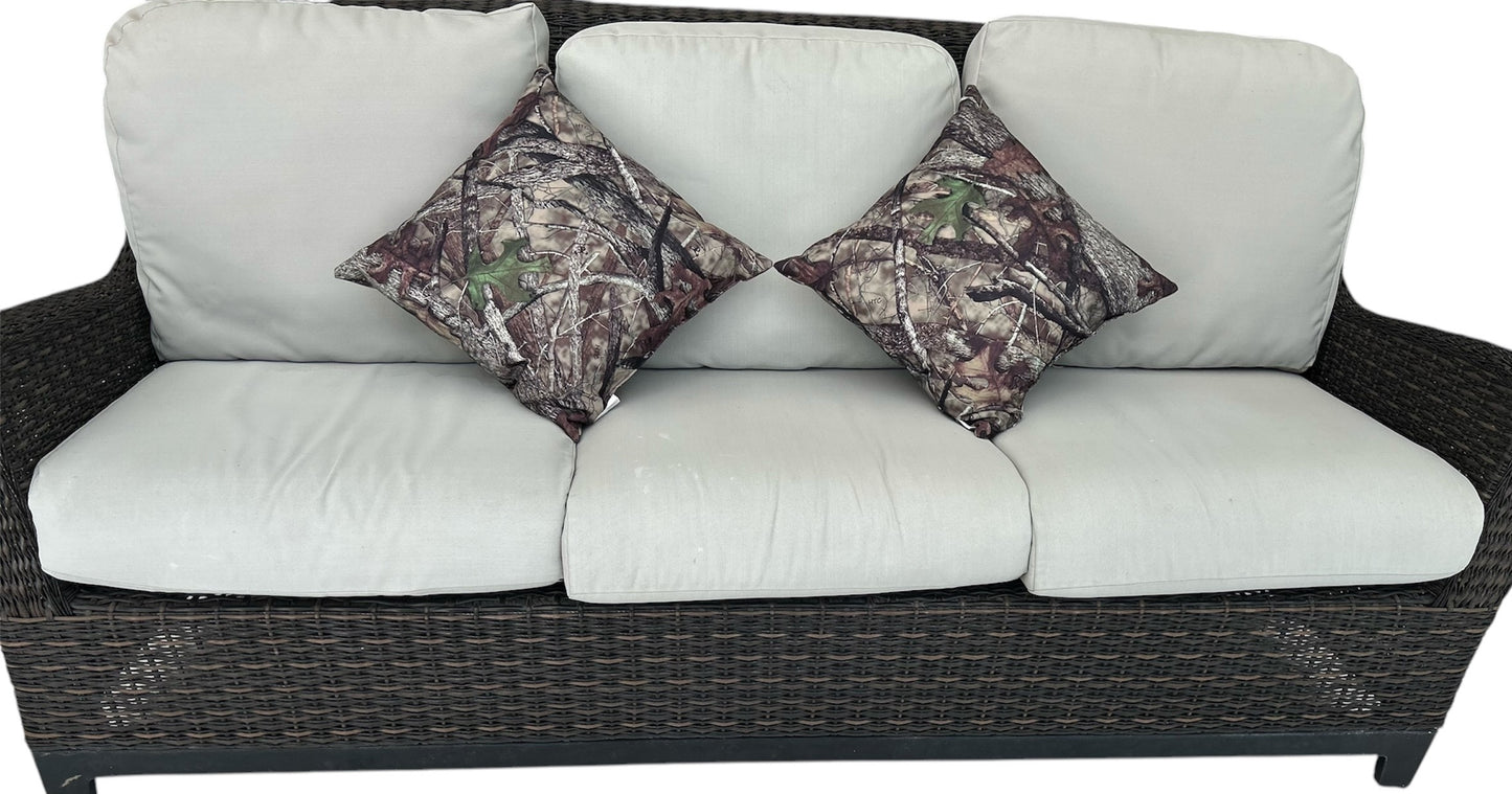 TrueTimber Camo Outdoor/Indoor Pillows–  18" x 18" (2-Pack) Southern Textiles Throw Pillow Set