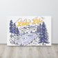 Lake Life Retro Canvas Print for Home Decor