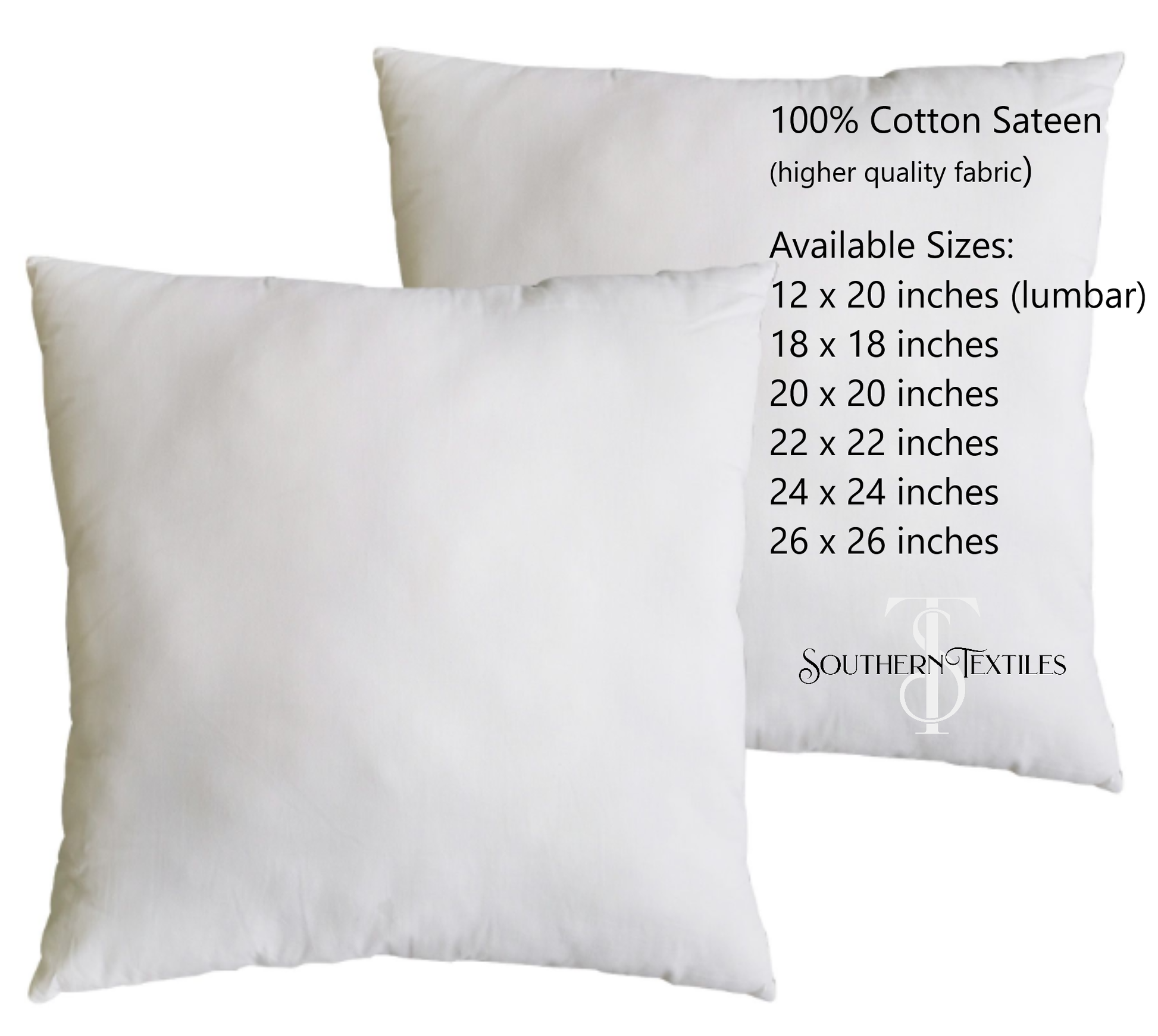 18x18 Pillow Inserts Throw Pillow Inserts Set of 18x18 Inch (Pack