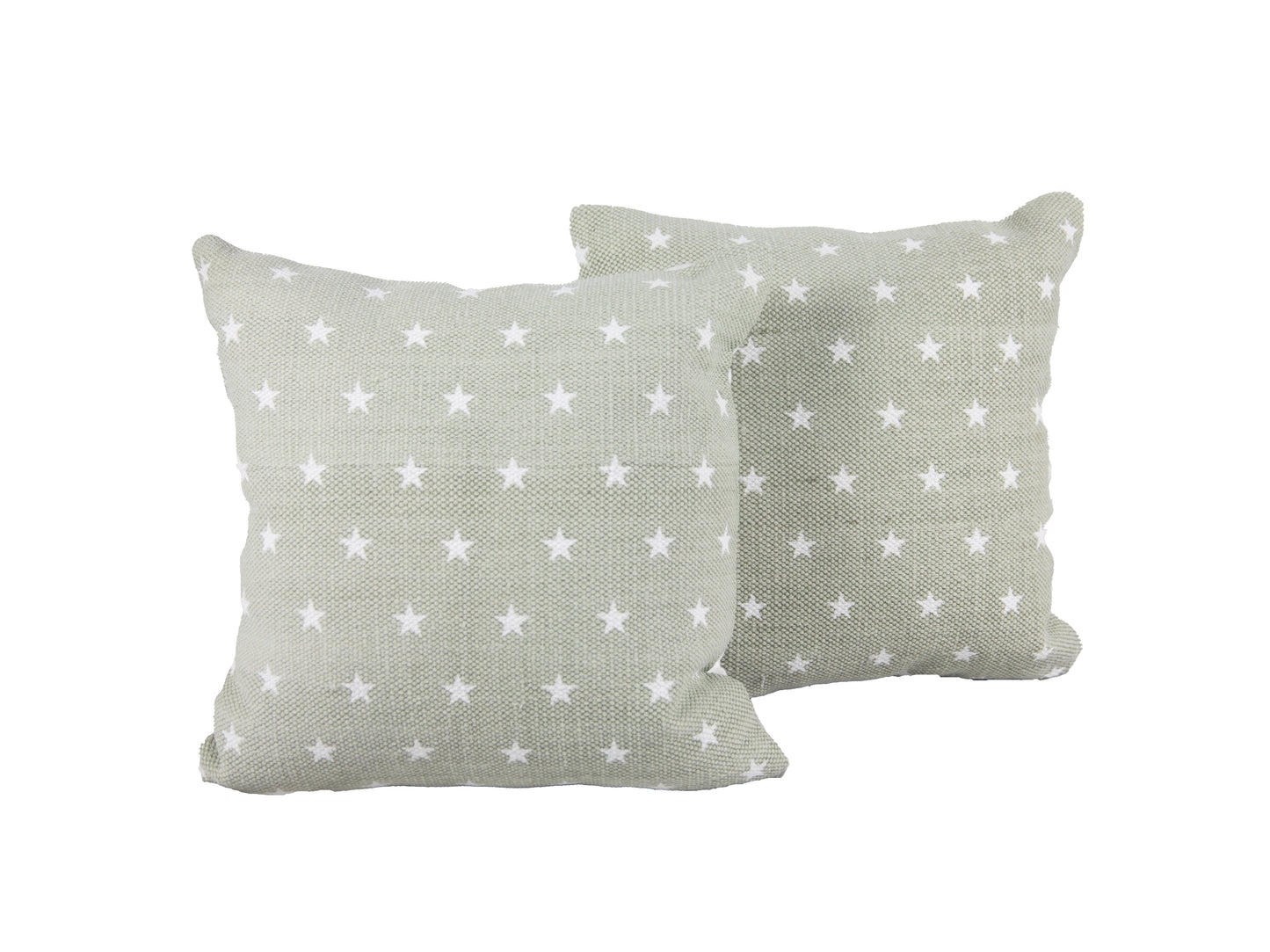 Decorative Throw Pillow Gray with White Stars Stuffed Modern Pillows Interior Design-2pk