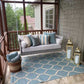 Sunbrella Fabric Solana Seagull Stripe #32008 54"wide Per Yard Outdoor/Indoor 100% Sunbrella® Acrylic