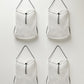 Hands-Free White Mesh String Clamming Scalloping Bag – 16.5" x 13.5" with 30" Adjustable Strap 2 Pack