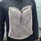 Hands-Free White Mesh String Clamming Scalloping Bag – 16.5" x 13.5" with 30" Adjustable Strap 2 Pack