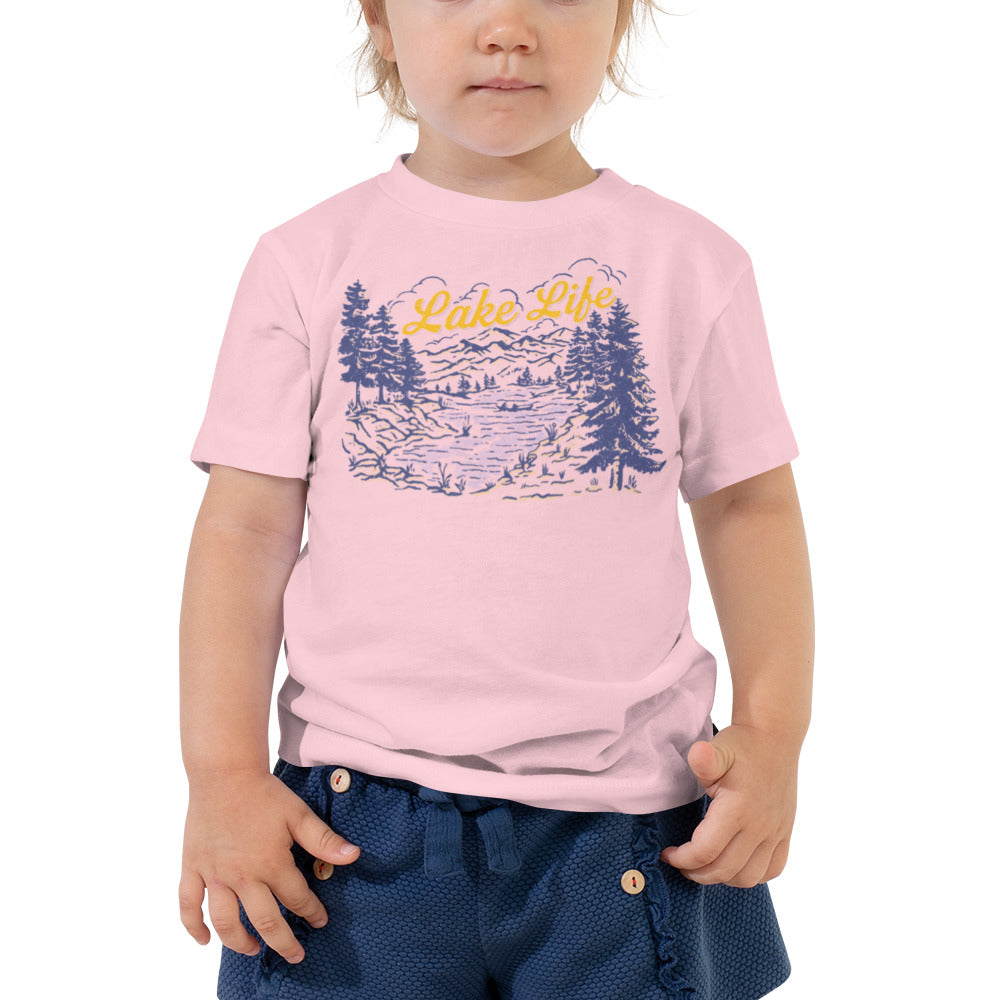 Lake Life Retro Toddler 2T-5T Short Sleeve Tee T-shirt
