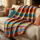 Beacon Blankets Southwestern Wigwam Native American Design Premium Thick Plush Cotton Blend Blanket/Throw