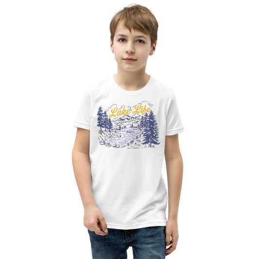 Lake Life Retro Youth Short Sleeve T-Shirt sizes S-XL
