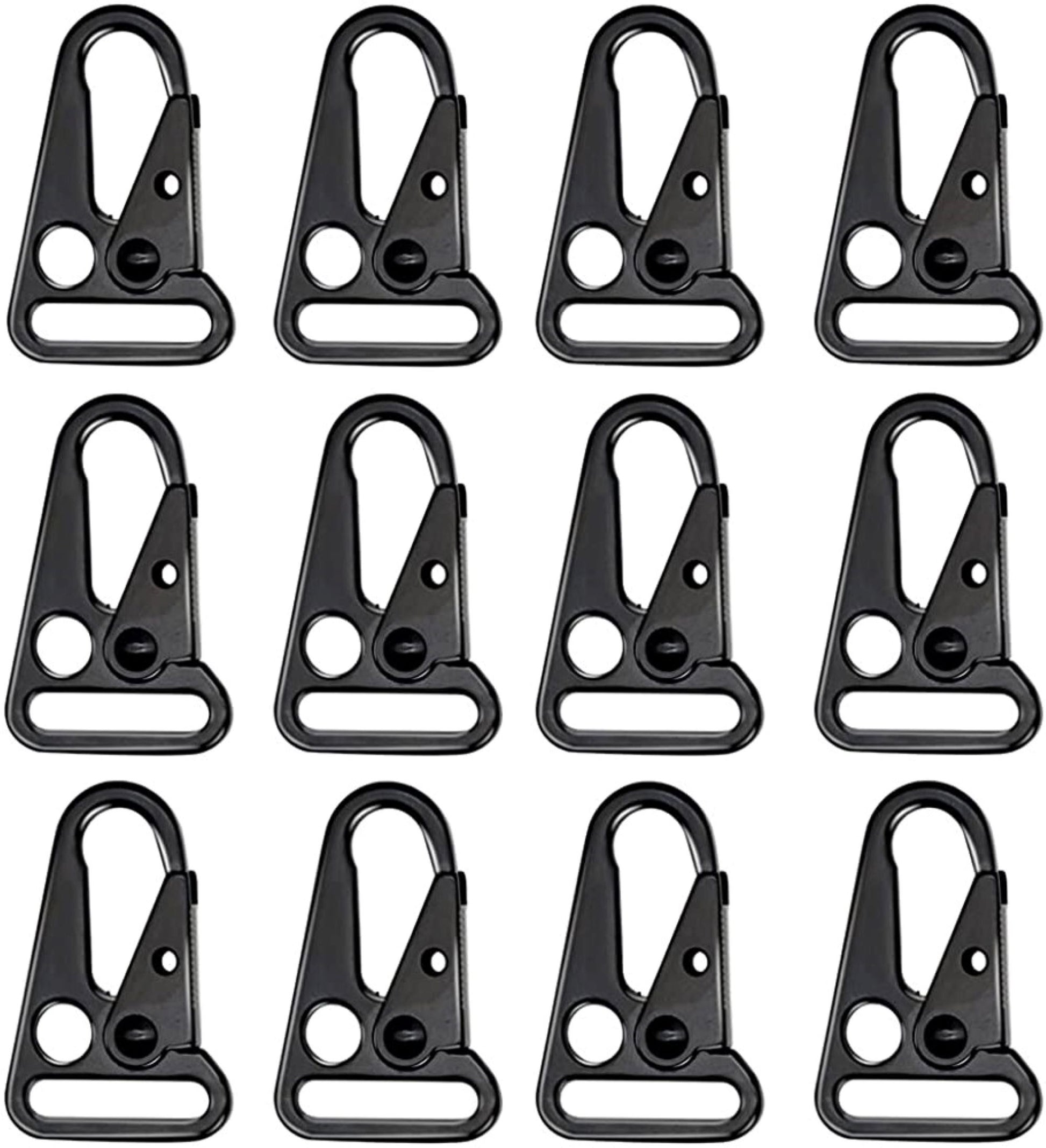 Carabiner Snap Hooks Spring Clip Silver Clip Keychain Carabiner Clip Key  Chain Clips for Webbing Belt, Straps, Belt, Keychain, Bottle Hooks 