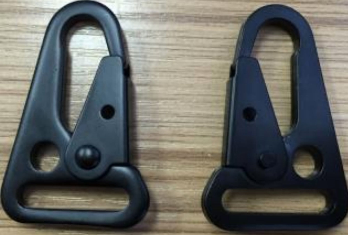 1in Heavy Duty HK Snap Hooks Black Metal Clip Hooks Attach Webbing Belt Clip Keychain Rings Carrying Tools