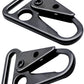 1in Heavy Duty HK Snap Hooks Black Metal Clip Hooks Attach Webbing Belt Clip Keychain Rings Carrying Tools