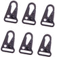 1in Heavy Duty HK Snap Hooks Black Metal Clip Hooks Attach Webbing Belt Clip Keychain Rings Carrying Tools