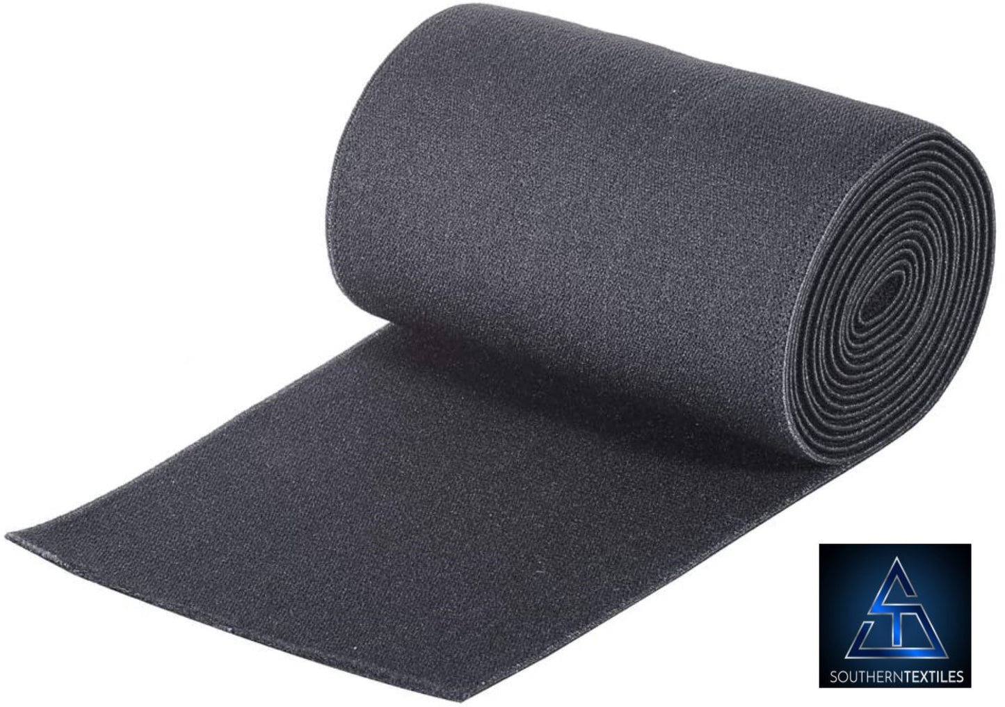 4 inch Double Sided Plush Soft Sewing Elastic Black 100% US Made and Berry Compliant
