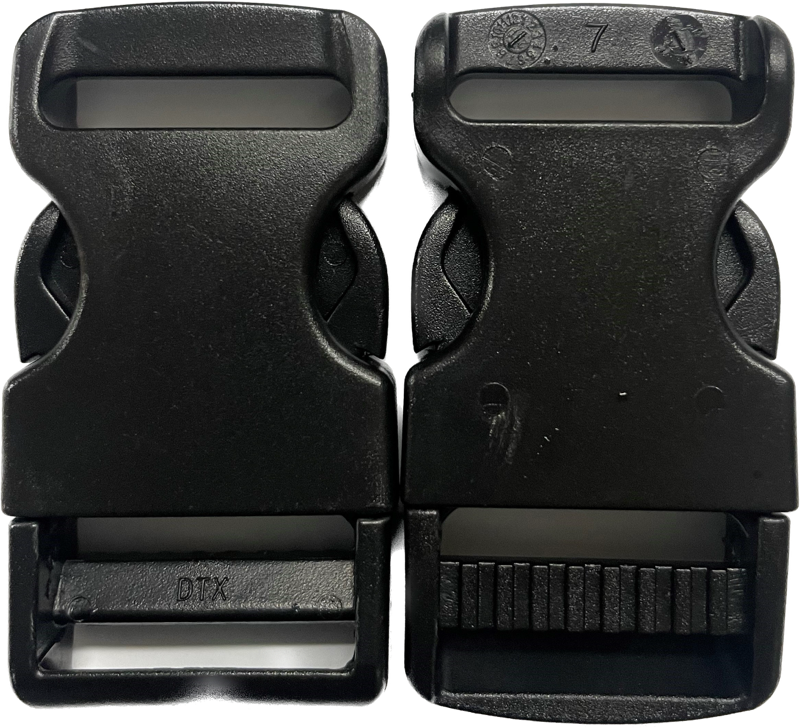 1 Inch 25mm Quick Slide Release Plastic Buckle Black Clips Webbing