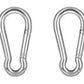 1/4 in Heavy Duty Carabiner Spring Snap Hook 2.36 in Tall x 1/4 in Diameter Zinc Plated Holds 660-940 LBS