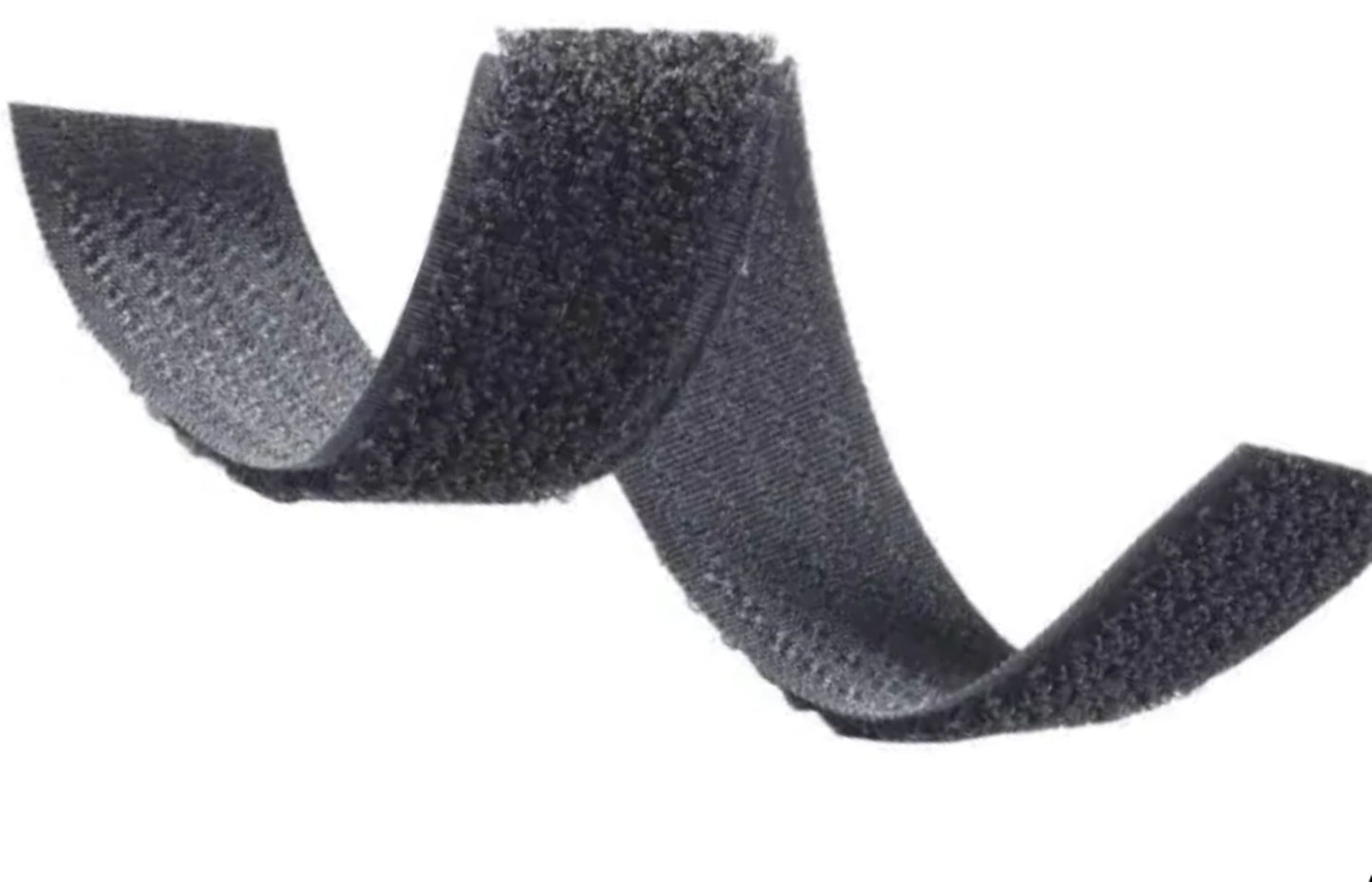 1", 1.5", 2", 3" & 4" Wide Black Sew on (Loop Side Only) Non-Adhesive Fastener Tape velcro