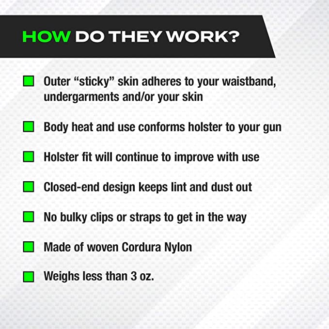 MD-1X Medium Holster (certain models only) Sticky Holsters